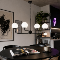 czarna nowoczesna lampa loft