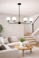 czarna nowoczesna lampa loft