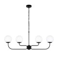 czarna wisząca lampa loft