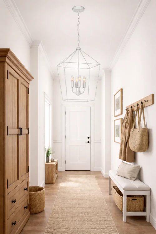 lampa loft biała do korytarza kuchni