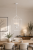 biała lampa loft klatka