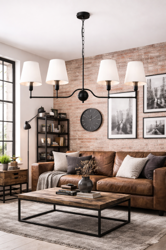 lampa loft do salonu sypialni