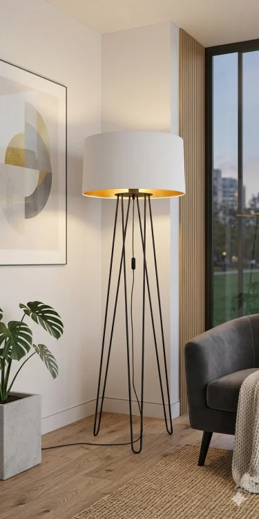 lampa stojąca do salonu
