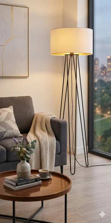 lampa podłogowa stojaca do salonu