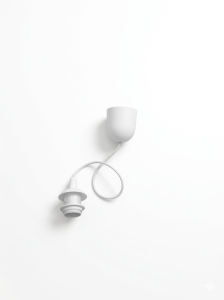 Zawiesie do lampy, zwis do lampy z plastikową podsufitką 