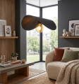 nowoczesna czarna lampa do salonu