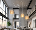 nowoczesna lampa biała boho