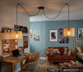 lampa sufitowa typu pająk boho