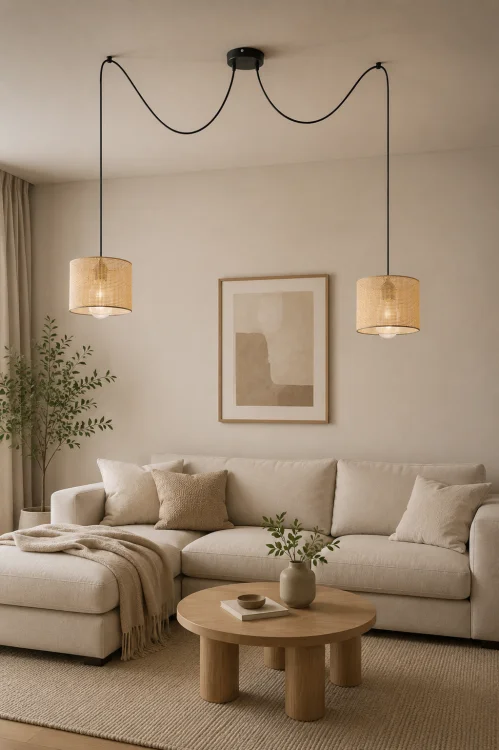 lampa sufitowa pająk czarna