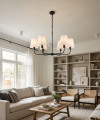 czarna lampa modern farmhouse