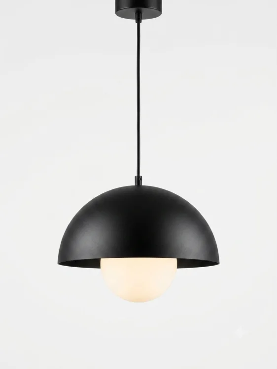 Lampa Wisząca Minimalistyczna Klosz Mleczny
