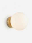 Kinkiet ścienny Sphere Brass – lampa na ścianę z mosiądzu 