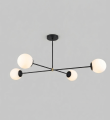nowoczesna czarna lampa do salonu