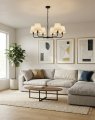 nowoczesna czarna lampa modern farmhouse