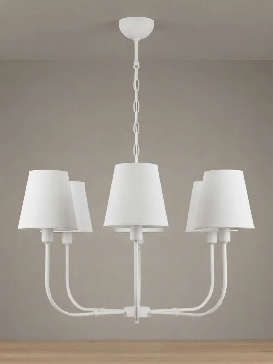 nowoczesna biała lampa wisząca