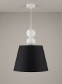 Nowoczesna lampa wisząca z abażurem mid-century modern
