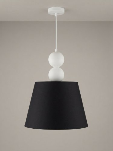 Nowoczesna lampa wisząca z abażurem mid-century modern