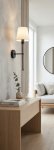 Kinkiet z abazurem w stylu modern farmhouse  RUSTICA