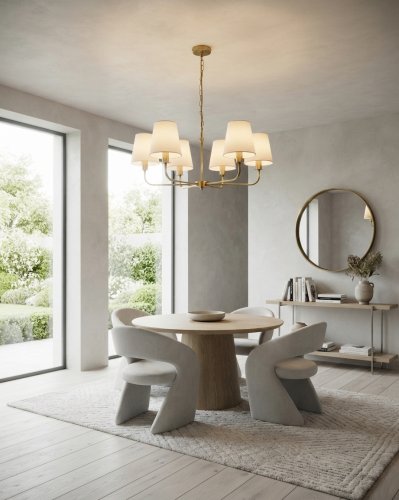lampa wisząca z mosiądzu mid-century modern