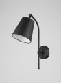 lampa ścienna czarny abazur