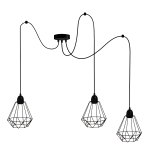 Lampa loft diament 3 punktowa pająk