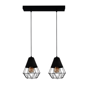 OLSEN TRI Lampa loft 2 płomienna na linkach