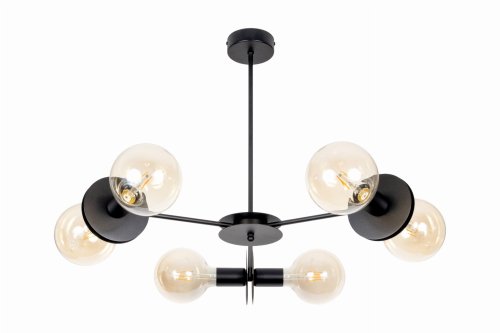 czarna lampa loft do pokoju młodzieżowego