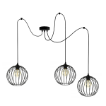 Lampa loft kula 3 płomienna pająk 