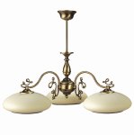 Lampa z mosiądzu Róża 3 punktowa